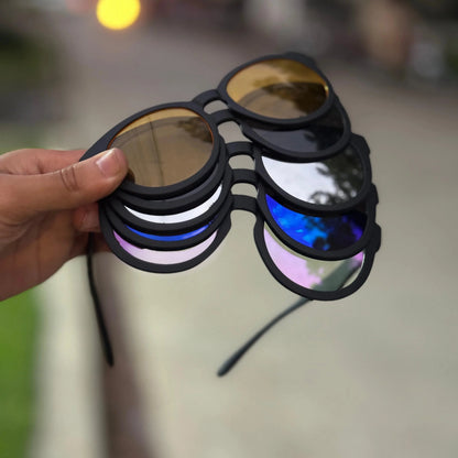 Magnetic Sunglasses | With multiple Frames | 5 in 1